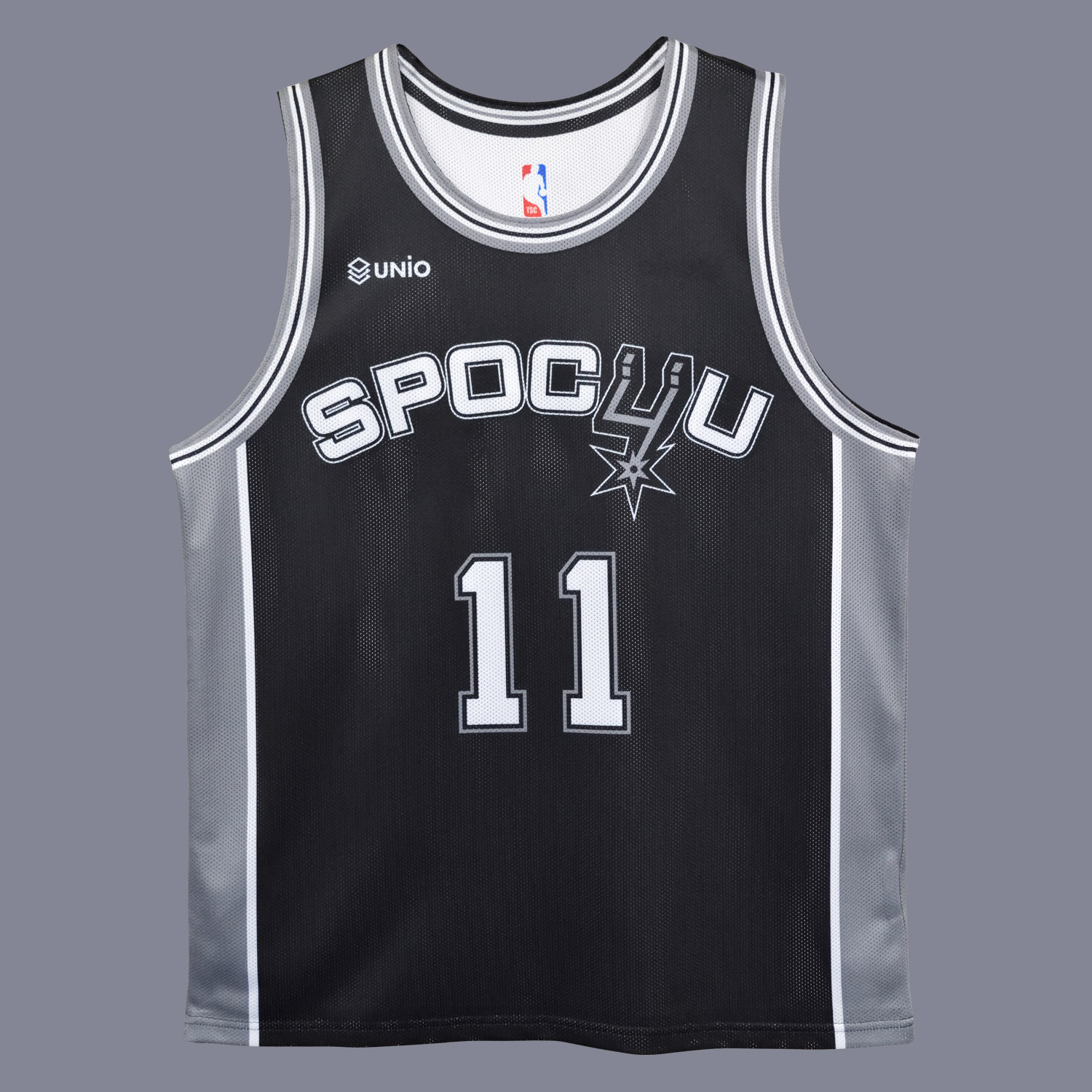 チームロゴがおしゃれなオリジナルデザインユニフォーム Color Palette バスケユニフォーム Unio